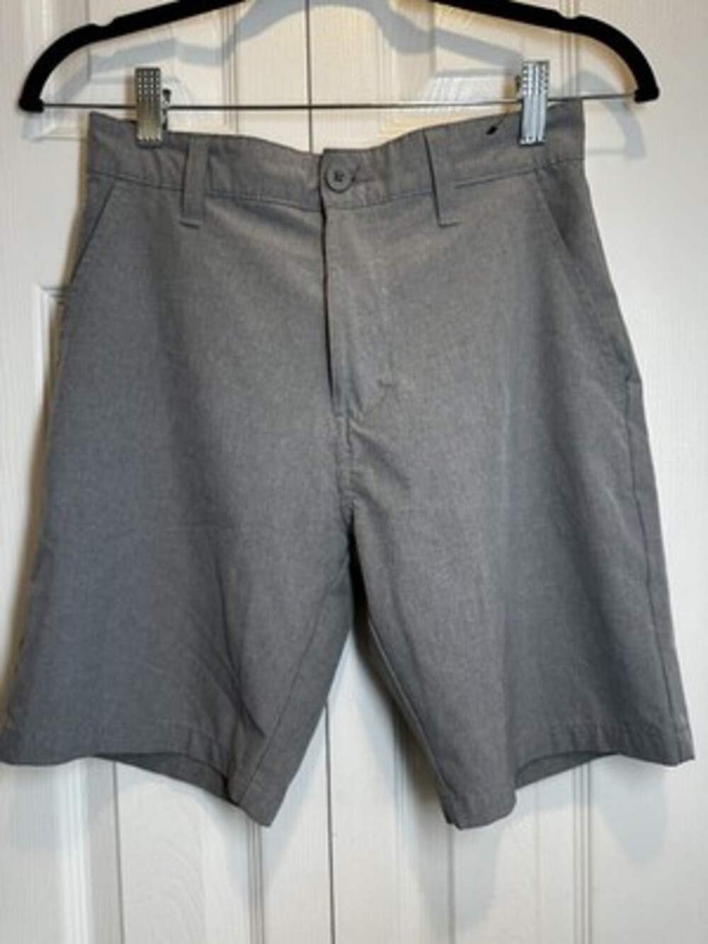 Burnside Boys Grey Heather Hybrid Performance Shorts - Size 12 #85